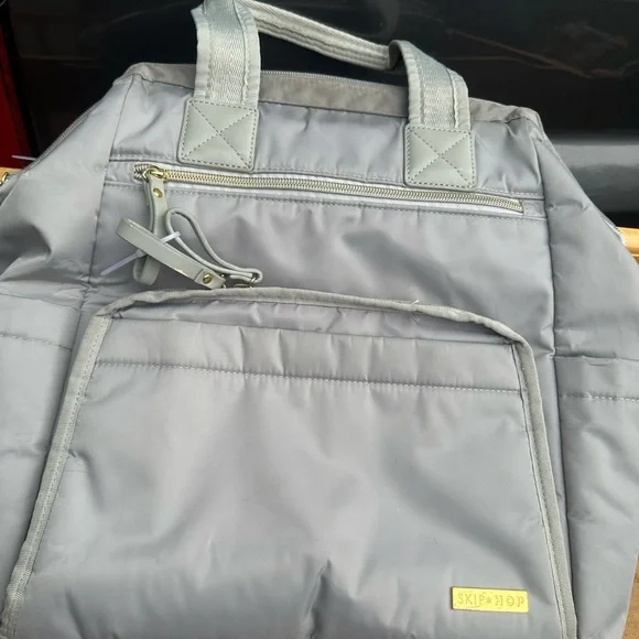 Skip Hop Gray diaper bag Backpack - Picture 1 of 13